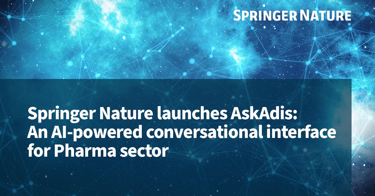 SpringerNature's tweet photo. AskAdis is a new conversational chat interface for the pharmaceutical drug development market. It will will provide more immediate and relevant answers to drug development and research questions as draws on exclusive validated information.
Learn more: https://t.co/hwuPFhoXsC https://t.co/1vddYR4ZaG