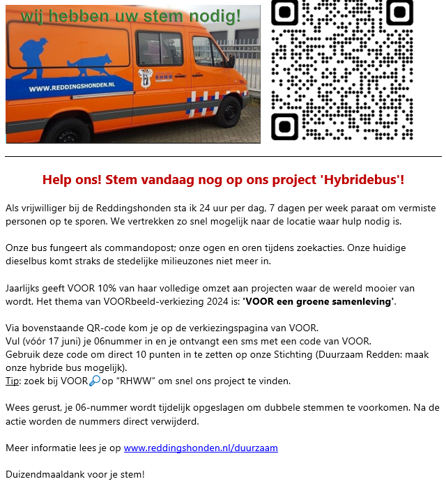JiskedeWolf's tweet photo. Lieve mensen, vandaag is de laatste dag dat gestemd kan worden op onze hybride bus. Stem op ons project 'Hybridebus'! 

Ga naar https://t.co/lzjNm0Wxa3.

Kan ik ook op jou rekenen?

Delen=lief💞

#RHWW #reddingshonden #hybridebus #duurzaam #milieuzone #samenstaanwesterk https://t.co/7GMggsdUk5