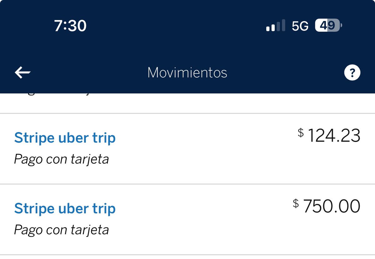 chiopisces's tweet photo. @Uber_MEX 

Me están haciendo un cargo no reconocido, mi único viaje fue del 15 de junio por $124.23 pesos y ese mismo día de Uber eats de $270 mismo que pagué con otra tarjeta

Tengo un cargo el 15/06 por $750

Me gustaría que por favor me reembolsen los $750 correspondientes. https://t.co/PGZyweAZuK
