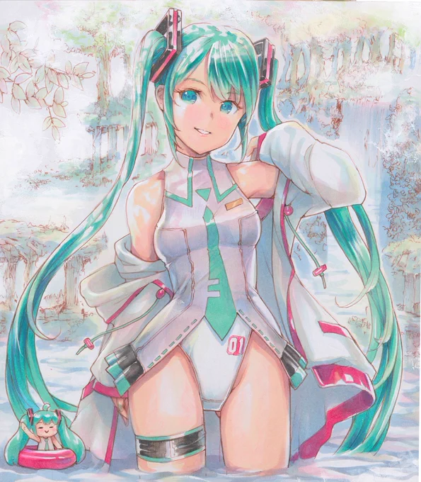 競泳っぽい水着もいいぞ¶(⁄=˅̮=∖)⁋ 