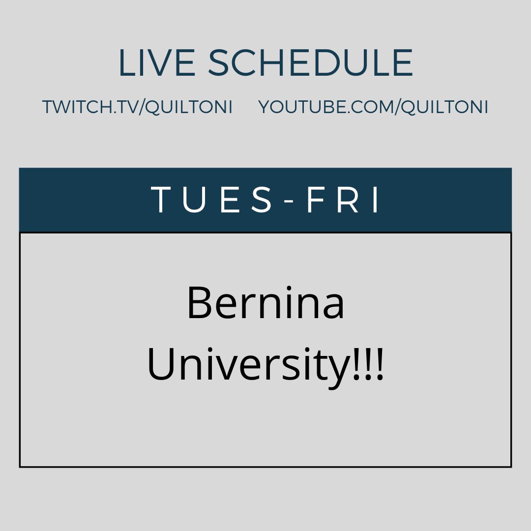 quiltoni's tweet photo. This week I am at Bernina University for the first time!
I am launching something special JUST for Bernina/Bernette stores that I can't wait to unveil this week. Also, I am introducing a NEW MACHINE??! WHAT???
Stay tuned!!!
#BU #bernina #bernette #berninausa https://t.co/vEZBtynPK6