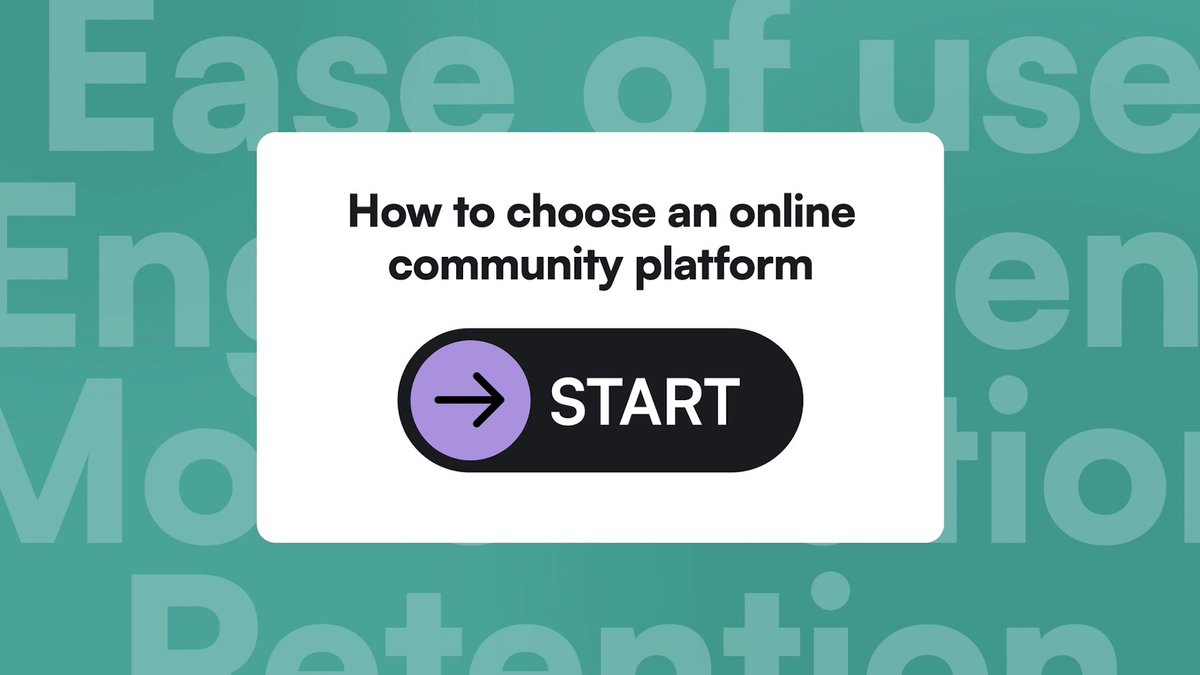 circle_sof's tweet image. How to choose an online community platform!