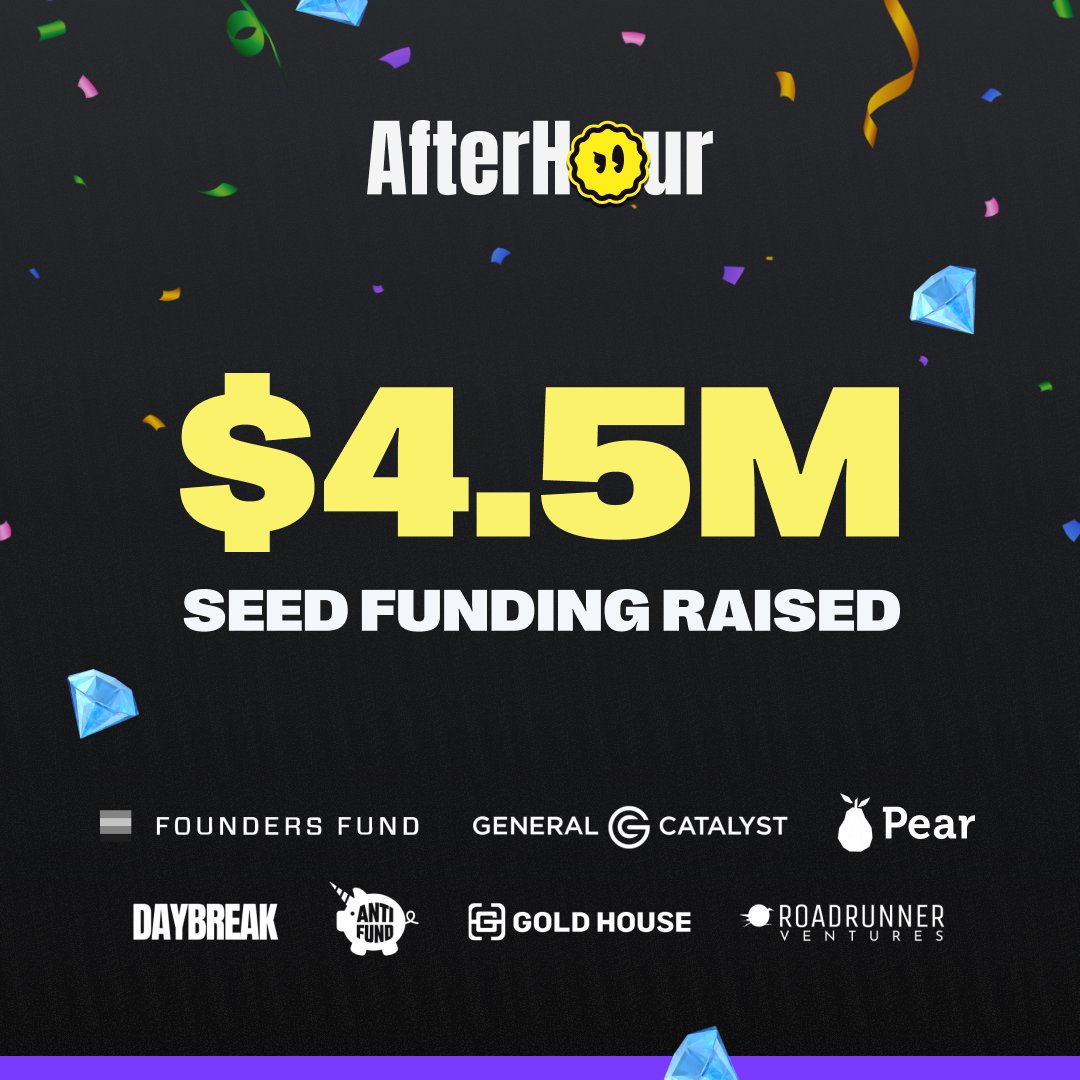 imkevinxu's tweet image. We've raised $4.5M to build @AfterHour_HQ, the ultimate financial community app for the internet generation.
With our raise, we're doubling down on community features that give everyday traders the chance to find alpha faster.
A big thank you to our lead investors for believing…