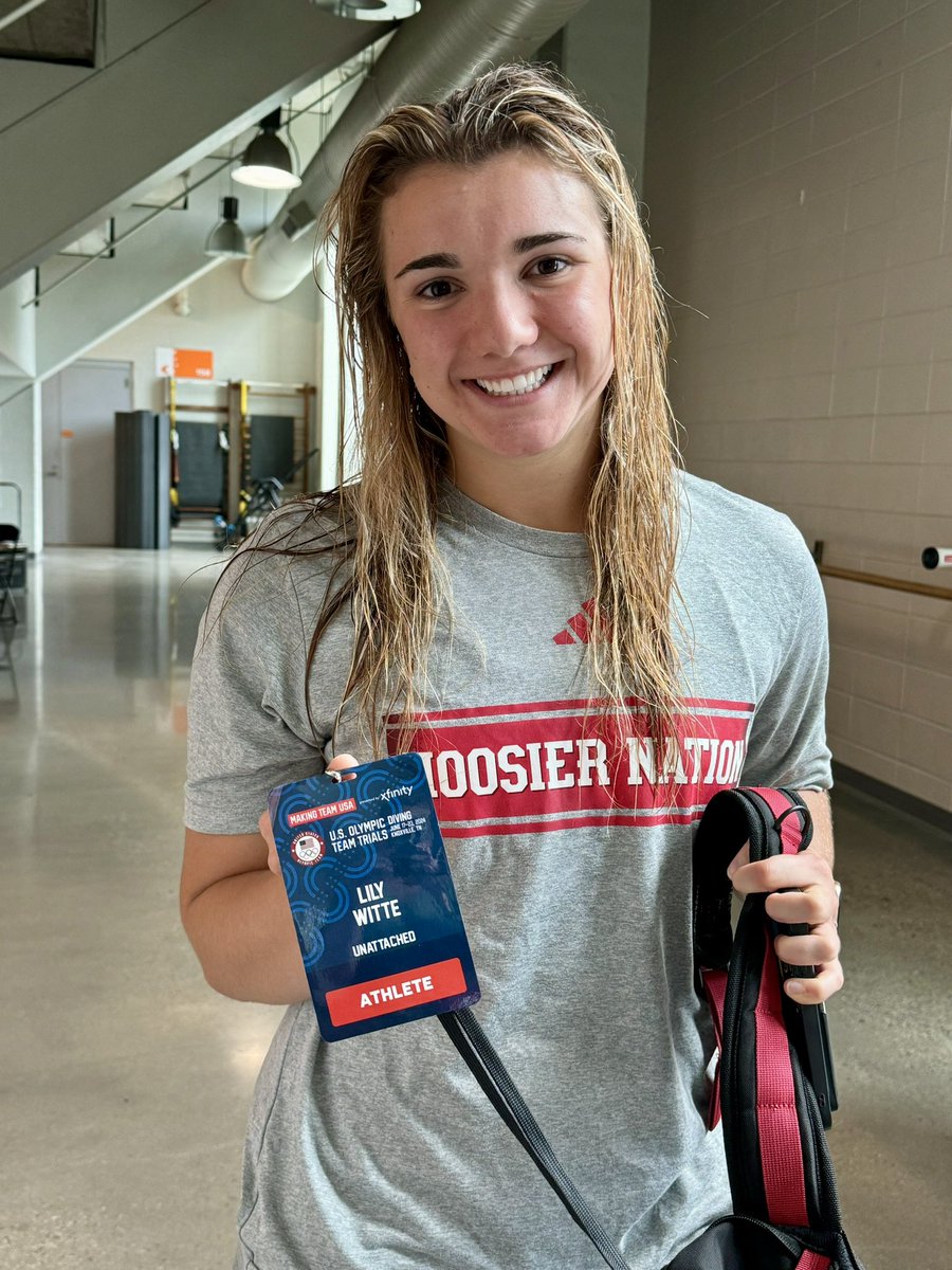 trudyzw's tweet photo. 2023 Dexter High School grad, four time state champion, Rick Edwards Scholarship award winner Lily Witte competing at USA Olympic Trials Diving.  @MiscaSwim https://t.co/pi9TcpjTff