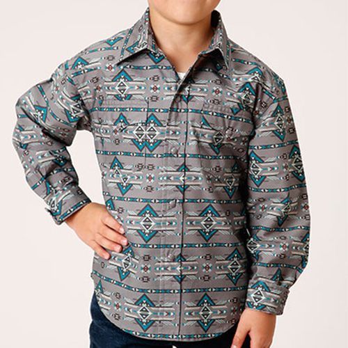 HumdingerBoots's tweet image. Saddle up in style with the Roper Boy's Long Sleeve Snap Horizontal Aztec Print Western Shirt!  Perfect for your little cowboy with its vibrant Aztec print and snap buttons. Durable &amp;amp; comfy for any adventure!  Check it out: buff.ly/3XmBQnH  #humdingerboots #boysshirts