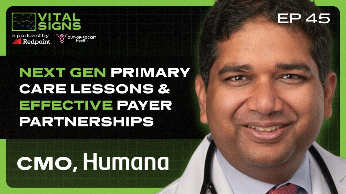 Jacob Effron (@jacobeffron) on Twitter photo 🎙️New Vital Signs with <a href="/Humana/">Humana</a> CMO <a href="/vgargMD/">Vivek Garg</a> and <a href="/nikillinit/">Nikhil Krishnan</a> on:
- Lessons from primary care innovators
- Future of value-based care
- How Humana thinks about partnerships
Spotify: spoti.fi/3z5JjgP
Apple: apple.co/3VIP0Kx 🎙️New Vital Signs with <a href="/Humana/">Humana</a> CMO <a href="/vgargMD/">Vivek Garg</a> and <a href="/nikillinit/">Nikhil Krishnan</a> on:
- Lessons from primary care innovators
- Future of value-based care
- How Humana thinks about partnerships
Spotify: spoti.fi/3z5JjgP
Apple: apple.co/3VIP0Kx