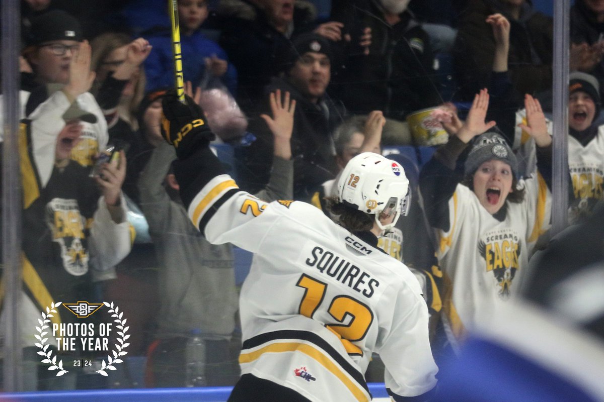 CBEHockey's tweet photo. Top Photos of the Year 📷

Cam Squires celebrates with fans at Centre 200 after scoring against Saint John | January 20, 2024

Photo by Mike Sullivan https://t.co/XdSHgIiPvz