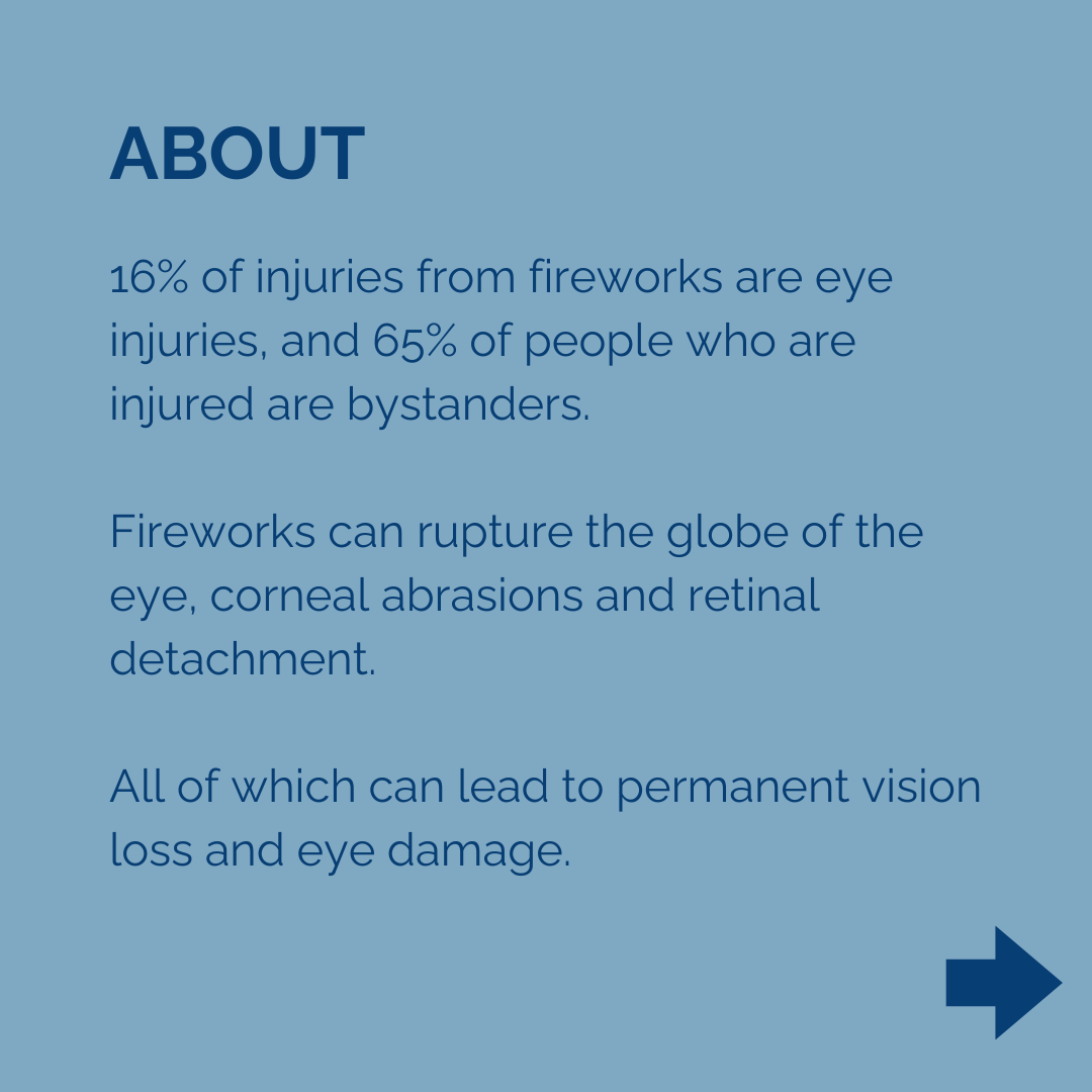 ChuVisionInst's tweet image. This month is Fireworks Eye Safety Month! Fireworks can be harmful to your eyes, so it's important you understand the appropriate safety measures that should be taken in order to protect your eyes!

#fireworkeyesafety #fireworks #protectyoureyes #eyes #minneapolis #twincities