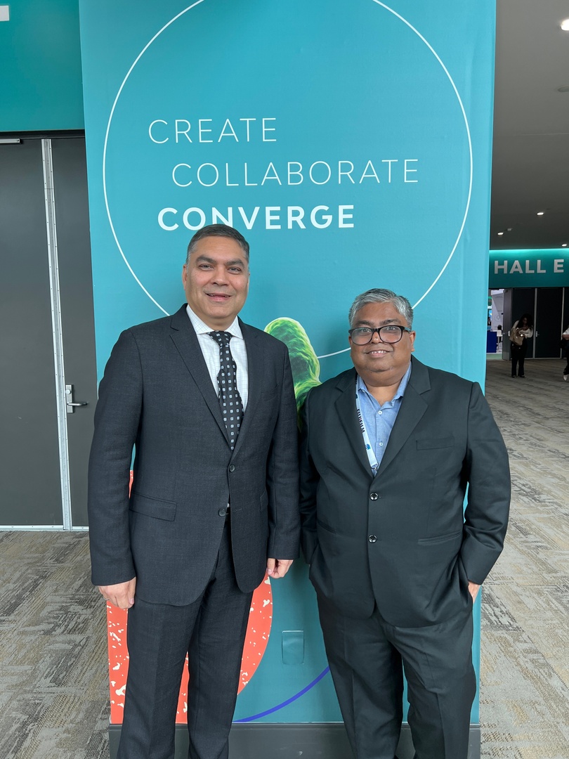 CuradevPharma's tweet photo. We had a great time at #BIO24!
Our COO and CFO Manish Tandon and Sourav Basu, VP of R&D, enjoyed networking and discussing the future of #HealthcareInnovation at @IAmBiotech's International Convention.
#Curadev #Biotech #ClinicalTrialsMatter https://t.co/7G6OzHtUZi