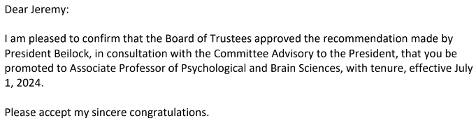 Jeremy Manning (@jeremyrmanning) on Twitter photo I'm feeling very happy, lucky, and grateful to have reached this next career milestone (tenure!) with the support of my family, lab, and colleagues! Special thanks to my current grad students <a href="/paxt0n4/">Paxton Fitzpatrick</a> and <a href="/Xu_Xinming/">Xinming Xu</a> for their incredible work, creativity, and general awesomeness! I'm feeling very happy, lucky, and grateful to have reached this next career milestone (tenure!) with the support of my family, lab, and colleagues! Special thanks to my current grad students <a href="/paxt0n4/">Paxton Fitzpatrick</a> and <a href="/Xu_Xinming/">Xinming Xu</a> for their incredible work, creativity, and general awesomeness!