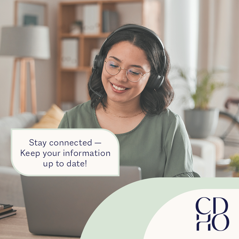CDHO_OHDO's tweet photo. RDHs: Please remember to update your contact or employment info on the Self-Service Portal within 14 days of any changes 👉 https://t.co/Jo9FbLHR1t 
For name changes, please email registration@cdho.org. https://t.co/ofh2nRE0bs