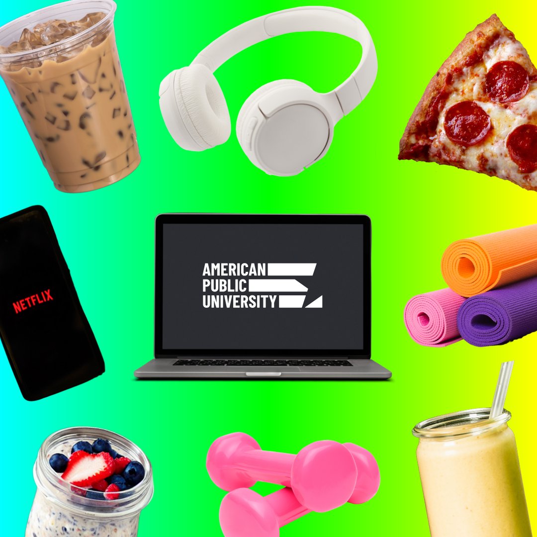 AmericanPublicU's tweet image. What&apos;s on your #MondayMoodBoard? 

#onlinestudent #studyanywhere #collegestudent