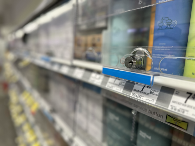 MakeDCSafe's tweet photo. Earlier this year, @charlesallen voted against strengthening penalties for retail theft. But Charles delivers for #Ward6 with stores locking up basic products on shelves. https://t.co/gZsaX8OstB