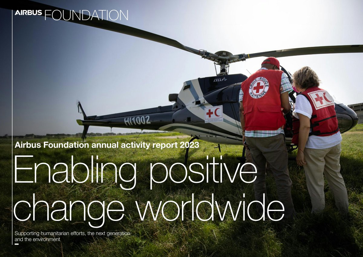 Airbus Foundation (@airbusfdn) on Twitter photo The <a href="/AirbusFdn/">Airbus Foundation</a> provides its partners with access to leading technologies to help them meet some of the challenges of our time. Do you want to know more about our activities, our achievements and our partners? The 2023 Annual Report has it all! fly.airbus.com/3XK17bR The <a href="/AirbusFdn/">Airbus Foundation</a> provides its partners with access to leading technologies to help them meet some of the challenges of our time. Do you want to know more about our activities, our achievements and our partners? The 2023 Annual Report has it all! fly.airbus.com/3XK17bR