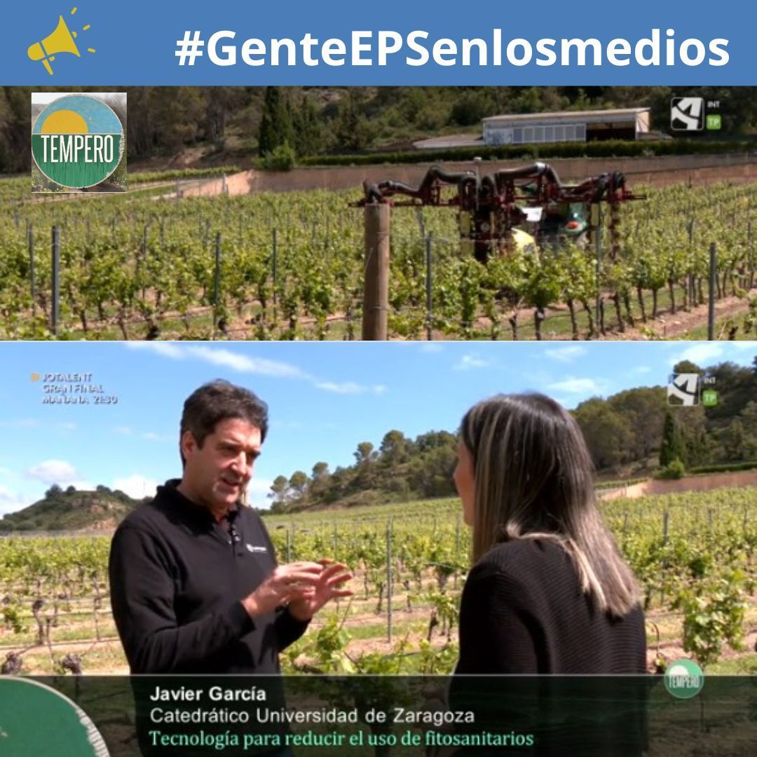 EPSunizar's tweet photo. 📺 En el programa @temperotv podemos ver la acogida de la Jornada sobre el proyecto Adopta que tuvo lugar en las Bodegas Viñas del Vero🍇@vinasdelvero. donde se dio a conocer cómo las nuevas tecnologías pueden reducir el uso de fisiosanitarios.
https://t.co/jJi4AFckZX 🧭 Min. 10 https://t.co/vqVgGPVwQX