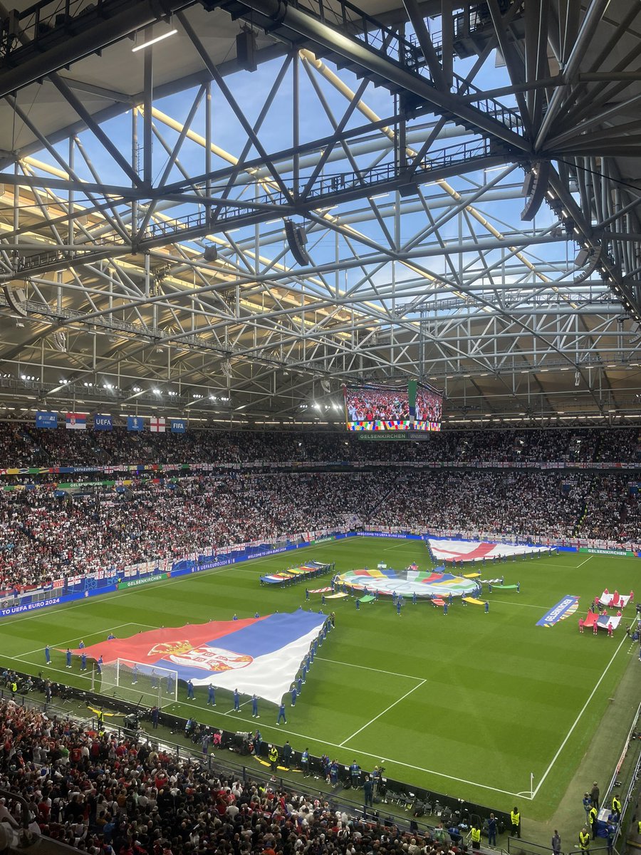 oliwoolley's tweet photo. Nice ground, awful place. German trams on their knees #followenglandaway https://t.co/1Gd8pERsNB