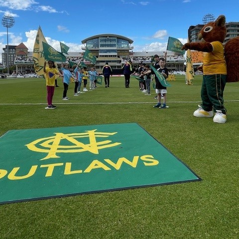 Sadly, the rain won in the end on Saturday but not before Juniors from <a href="/BelvoirCC/">Belvoir Cricket Club</a> and <a href="/wblegioncc/">West Bridgford Legion Cricket Club</a> had the chance to form the guard of honour as The Outlaws prepared to take on Durham.

Thanks to <a href="/VertuMotors/">Vertu</a> once again for their generosity in helping to make this happen!