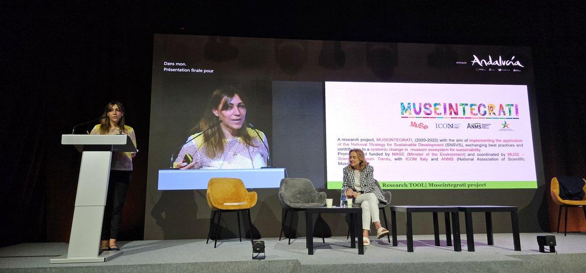 Collaboration betweem #museums &amp; climate activists specially the young ones #MUSEINTEGRATI project by  <a href="/MUSE_Trento/">MUSE_Museum</a> <a href="/icom_italia/">ICOM Italia</a> <a href="/ANMS_Italia/">ANMS</a> introduced in #CMMalaga.