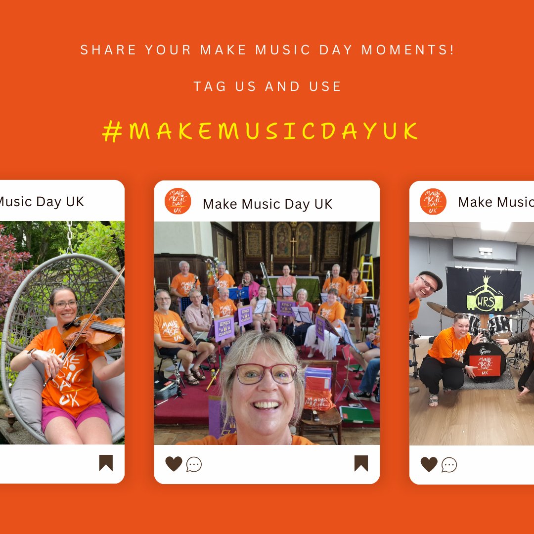 What an incredible day Friday was! #MakeMusicDay was full-steam ahead with music events all over the globe! 🎶 We would love to see all of your photos &amp; videos! Please remember to tag us in all of your posts and use #MakeMusicDayUK for a chance to be shared on our socials! 🧡