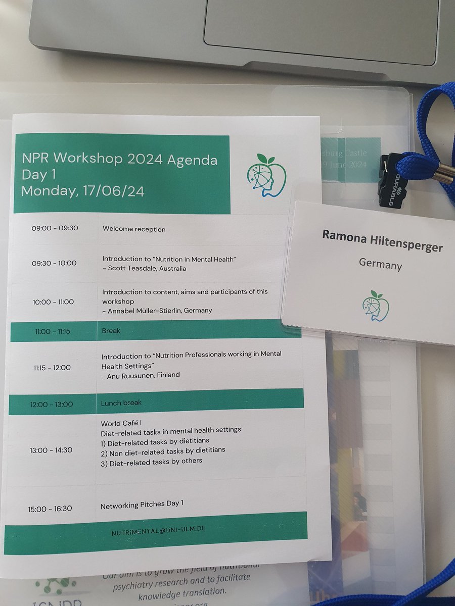 Excited to kick off our NPR workshop on "Nutrition Professionals in Mental Health Settings" at the historic Reisensburg Castle! 🏰✨ 

<a href="/AnnabelStierlin/">Annabel Mueller-Stierlin</a> 
<a href="/uni_ulm/">Universität Ulm</a>

#NPRWorkshop
#NutritionalPsychiatry 
#Research
#MentalHealth