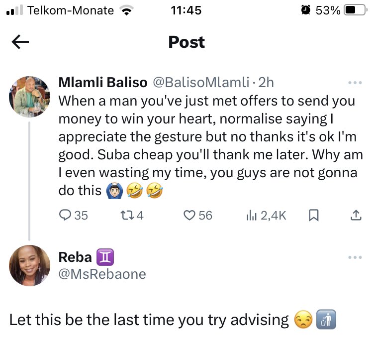 Mlamli Baliso tweet media