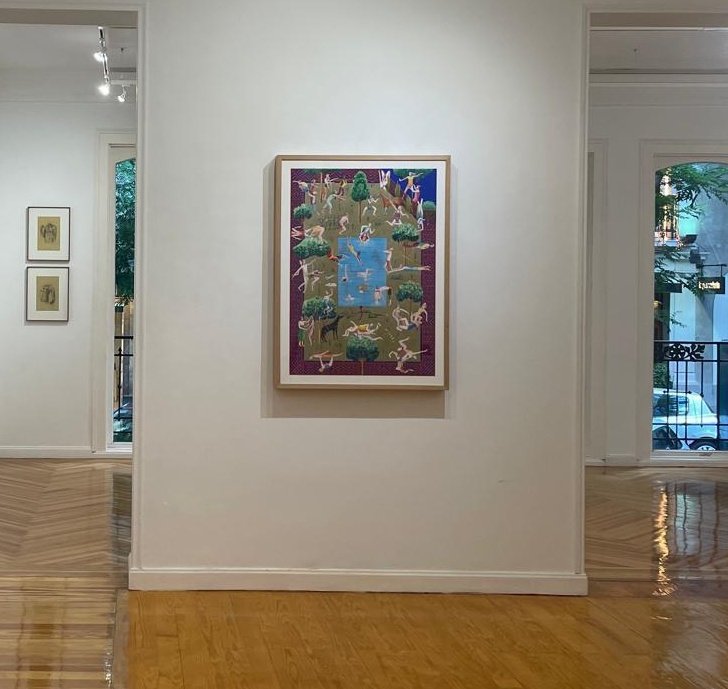 "Alberca", obra con la que participo en la exposición colectiva "Hubo un tiempo en que todo era un punto" en <a href="/herrerodtejada/">Herrero de Tejada</a>.
Os esperamos