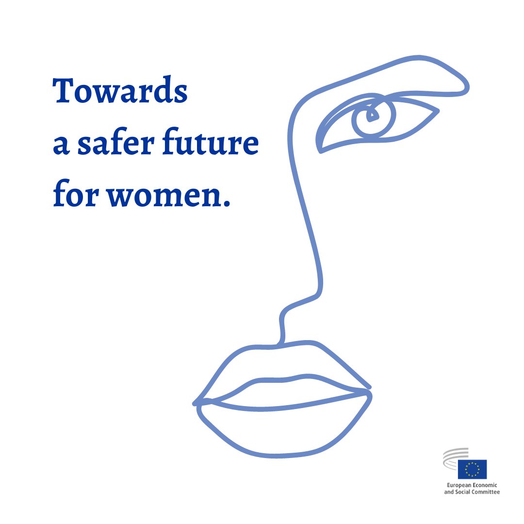 EU_EESC's tweet photo. The entry into force this month of the first-ever EU law to combat #ViolenceAgainstWomen is a further step towards a safer future for women.

The EU is acting now, and has the unwavering support of #EUCivilSociety.

Working together, we will continue empowering women and girls.