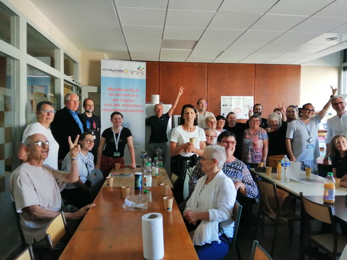 Le  12 juin 2024, les bénévoles AFM-Téléthon du Jura sont venus visiter le laboratoire PGNM. Un moment agréable et riche en échanges ! Merci à tous ces bénévoles  pour leurs actions en faveur du Téléthon qui permettent de financer les  recherches !
RDV pour le Téléthon 2024 !💪🤝