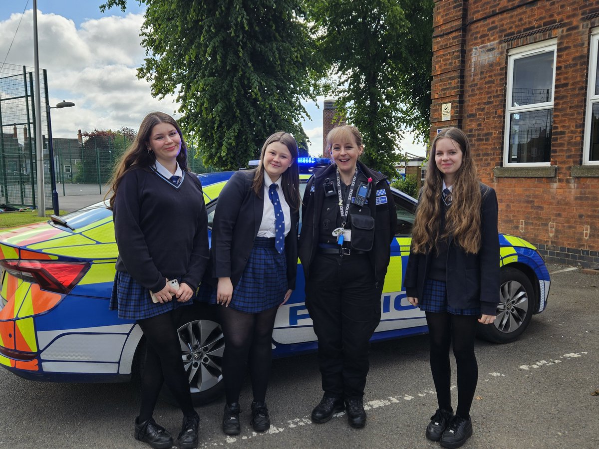 Leicestershire Police visited our Y10 Media Studies students today to support their GCSE coursework. This year's project involves creating a DVD cover and film poster in the crime drama genre. The students behaved excellently, and it was a pleasure to collaborate with the police.