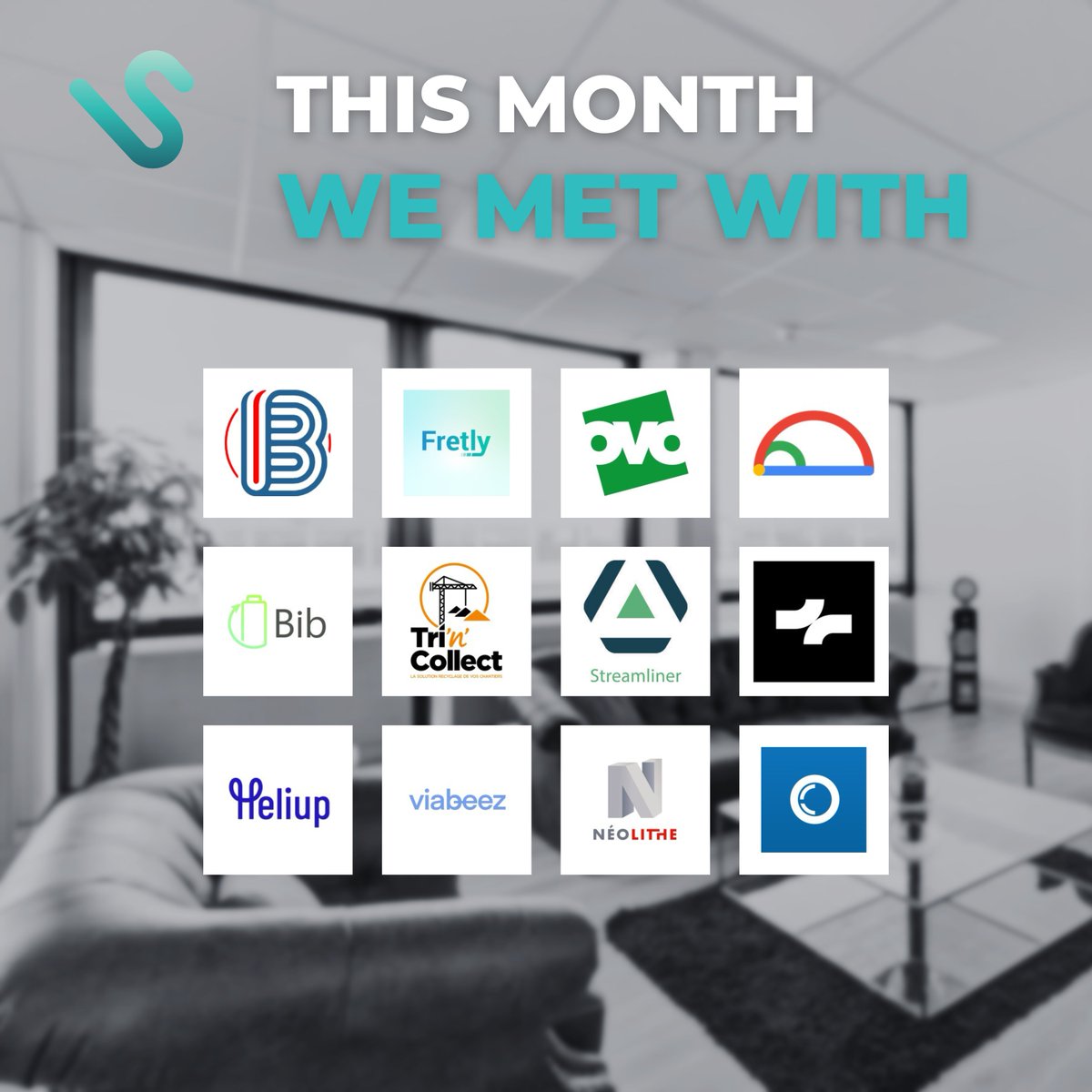 [sitting start-up 👥] This month our team met with: Boursedurail, Fretly, Ovo, Wizyvision, Bib Batteries, Tri'n'collect, Streamliner, Spacefill, Heliup, Viabeez, Néolithe and <a href="/M_Cador/">M-CADOR</a> ➡️More information: urlz.fr/ps0d