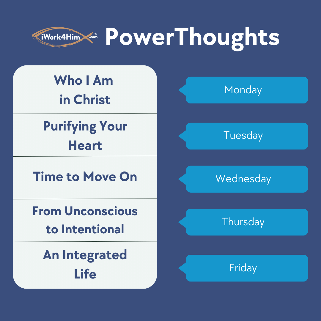 iWork4HimRadio's tweet image. There's so much value in the message of each PowerThought, but we're especially excited about "From Unconscious to Intentional." It's sure to make you examine how you're living out your faith day to day. Are you up for the challenge?

#dailydevotional #1minute #faithatwork