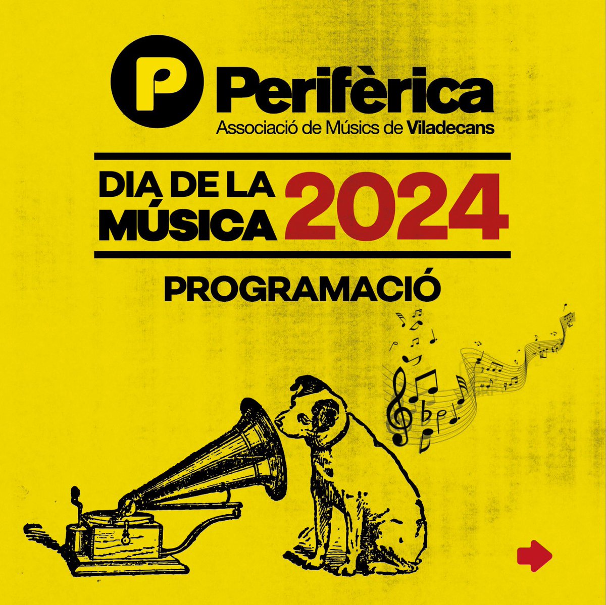perifericaamv's tweet photo. Molt bones! Us passem la programació pel proper dia de la música amb diferents propostes i escenaris. 

Aquest any acabarem amb una Jam a Can Batllori. Hi haurà barra i...molta música! No podeu faltar a la cita!!!

#diadelamusica #perifericaamv #viladecans #musicaenviu #livemusic https://t.co/vkUi3JGYWJ