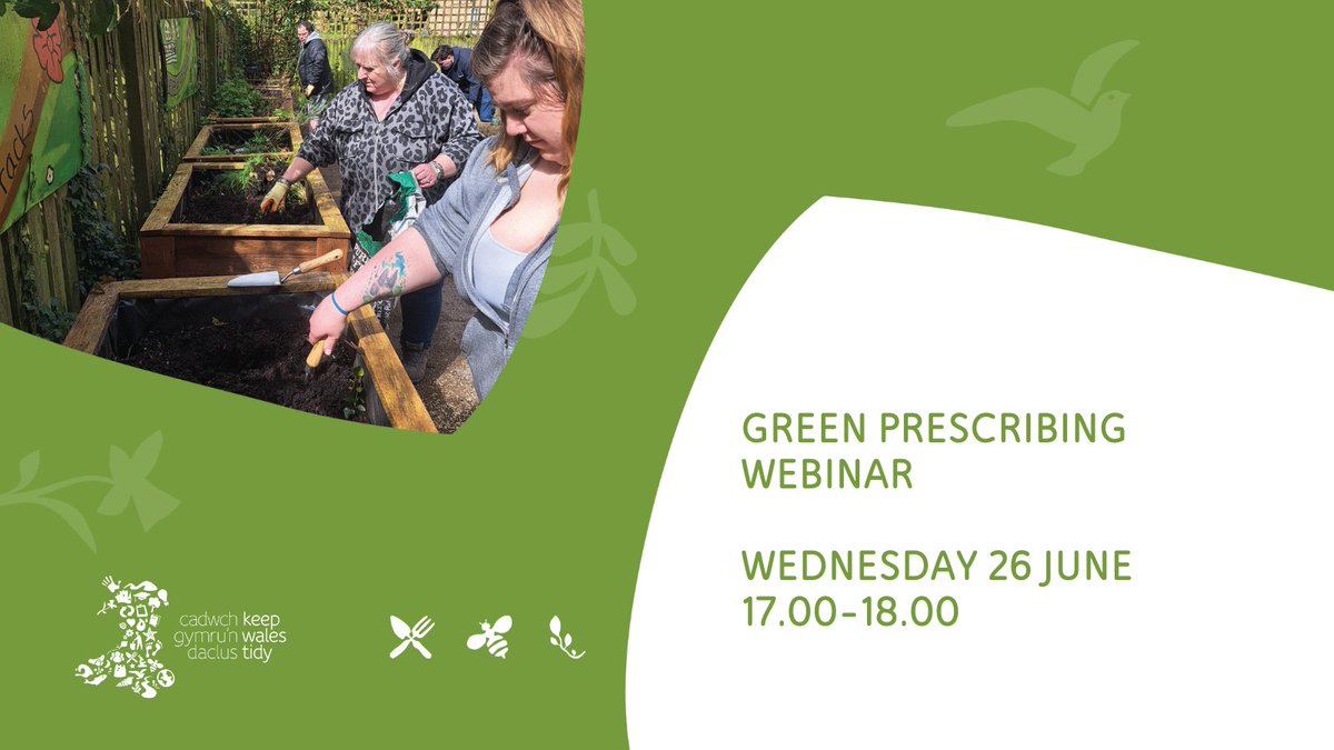 We’re thrilled to be hosting the FREE ‘Green Prescribing’ webinar!

Janis Werrett from <a href="/CynonOrganic/">Cynon Valley Organic Adventures</a> will be joining us to talk about how they got involved in nature prescribing, and the positive impact it has had on volunteers 💚

👉 bit.ly/3VHmbhD
