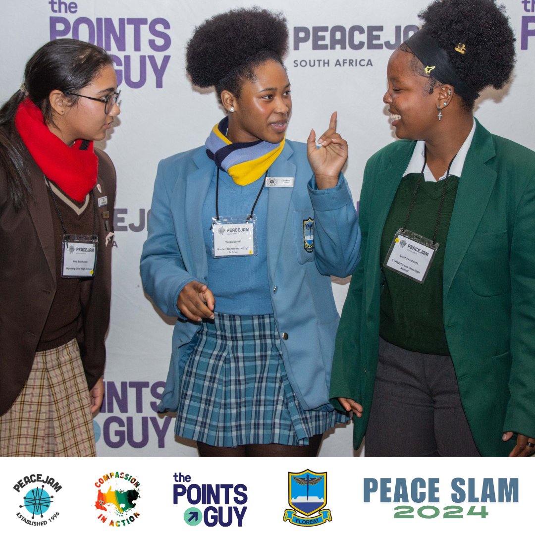 PeacejamSA's tweet photo. Excited to see the next generation taking charge in peacebuilding! Youth leaders are bringing fresh perspectives and driving real change. #YouthPeace #PeaceJamSAYouthSlam2024 #ThePointsGuy #PeaceJam https://t.co/D1MvADVMlv