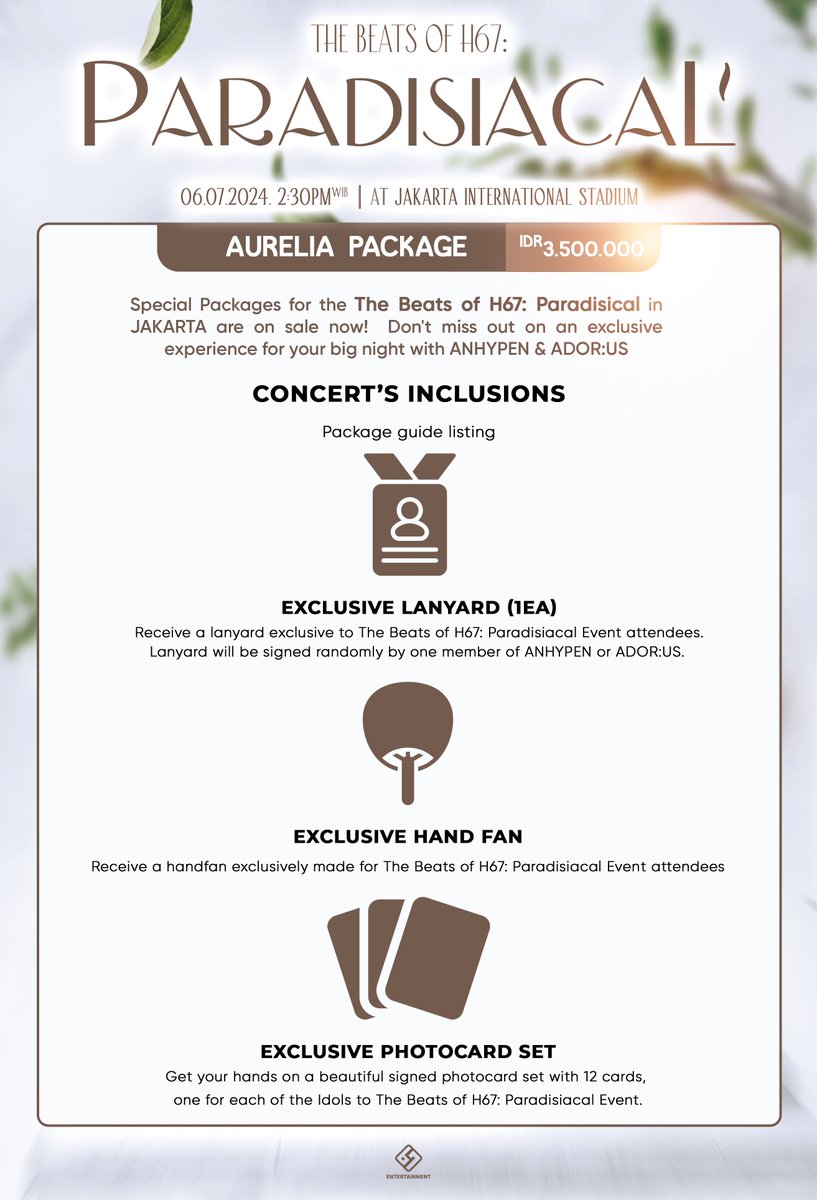H67ENT's tweet image. ㅤㅤ
Limited tickets are up for grabs!

If you're feeling spontaneous and want to join the 𝗧𝗵𝗲 𝗕𝗲𝗮𝘁𝘀 𝗼𝗳 𝗛𝟲𝟳: '𝗣𝗔𝗥𝗔𝗗𝗜𝗦𝗜𝗔𝗖𝗔𝗟' In Jakarta, scan the QR code or visit s.id/paradisiacal-t…. You deserve to witness ANHYPEN &amp;amp; ADOR:US live!
 
#ParadiseofH67
ㅤㅤ