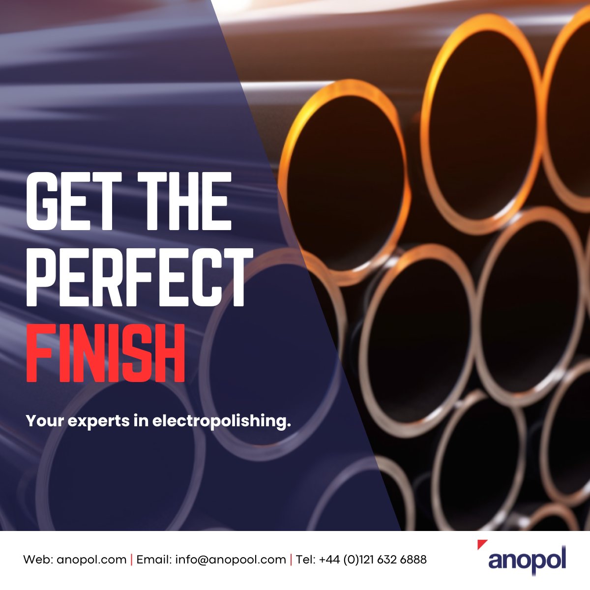 Surface finishing, plant and equipment, chemical formulation and supply with complete technical support. 

Get in touch with our team of experts to discuss your project.

#anopol #electropolishing #pickling #passivation #ukmfg #stainlessteel