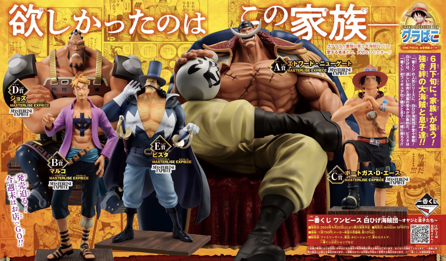 【新品 未開封】 ワンピース 一番くじ 白ひげ海賊団 ラストワン賞 白ひげ ワンピース 一番くじ ラストワン賞 白ひげ エドワード・ニュー
