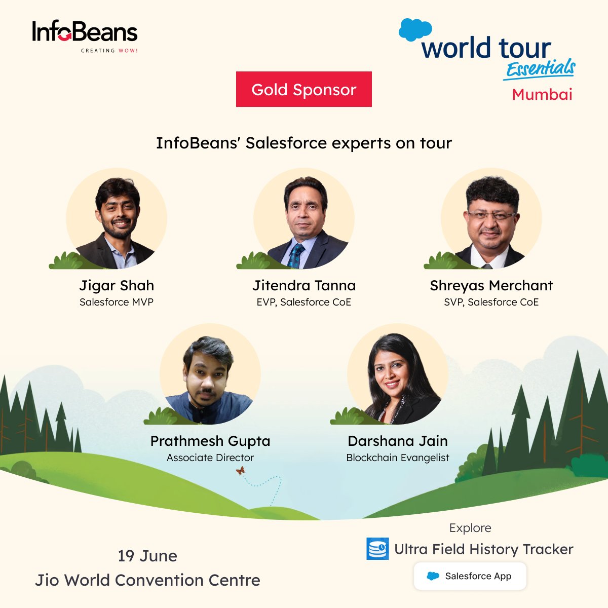 Gold Sponsor at Salesforce World Tour Essentials Mumbai

Meet our #Salesforce team to discover Ultra Field History Tracker(UFHT)- maintains consistency of Salesforce historical data

Jigar Shah|Jitendra Tanna|Shreyas Merchant|Prathmesh Gupta|Darshana Jain

sforce.co/3VGrBcL