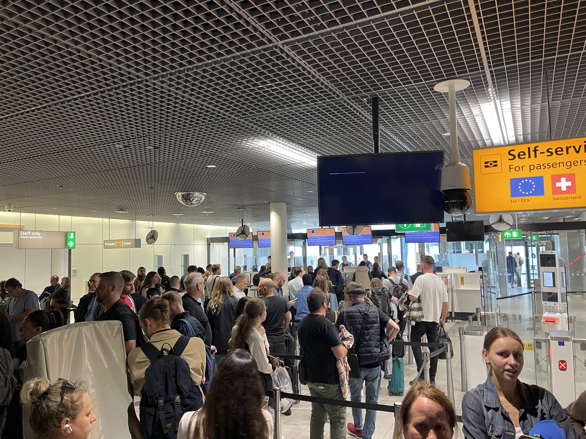 ⁦<a href="/SchipolAirport/">Schipol Airport</a>⁩ total disgrace ⁦<a href="/easyJet/">easyJet</a>⁩ landed 2 hours ago in Amsterdam and still waiting @passport control. ⁦<a href="/Visit_NL/">Visit Netherlands</a>⁩ #notopenforbusiness