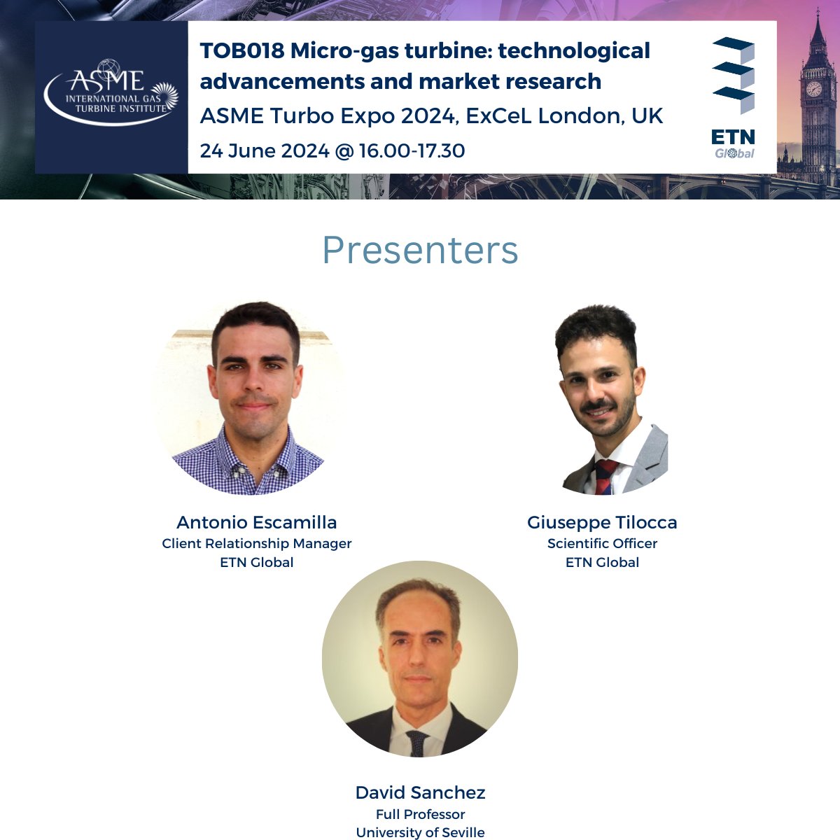 📢 Drawing attention to a session we're leading &amp; presenting at during <a href="/ASMEdotorg/">ASME.org</a>  Turbo Expo 2024 - "Micro-gas turbine: technological advancements and market research".
📅 Date: 24 June 2024
🕐 Time: 16:00 - 17:30
<a href="/IGTI/">ASME - IGTI</a> 
#ASMETurboExpo2024 #microgasturbines #EnergyEfficiency
