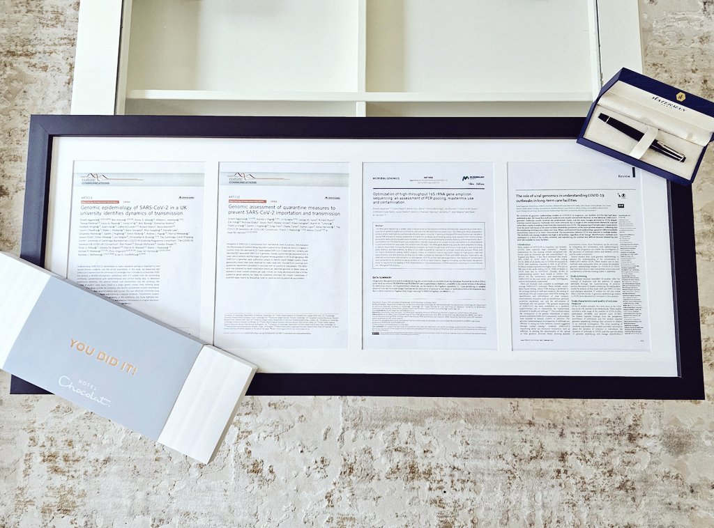 PhD viva passed with minor corrections! 🥳 Thank you to my examiners <a href="/ksbakes/">Kate Baker</a> and <a href="/hall_lab/">Hall Lab</a> for such a stimulating viva. Forever grateful to my supervisors Prof Sharon Peacock and <a href="/ewan_harrison/">Ewan Harrison</a>, amazing collaborators, and family for this journey <a href="/Cambridge_Uni/">Cambridge University</a> <a href="/sangerinstitute/">Wellcome Sanger Institute</a>