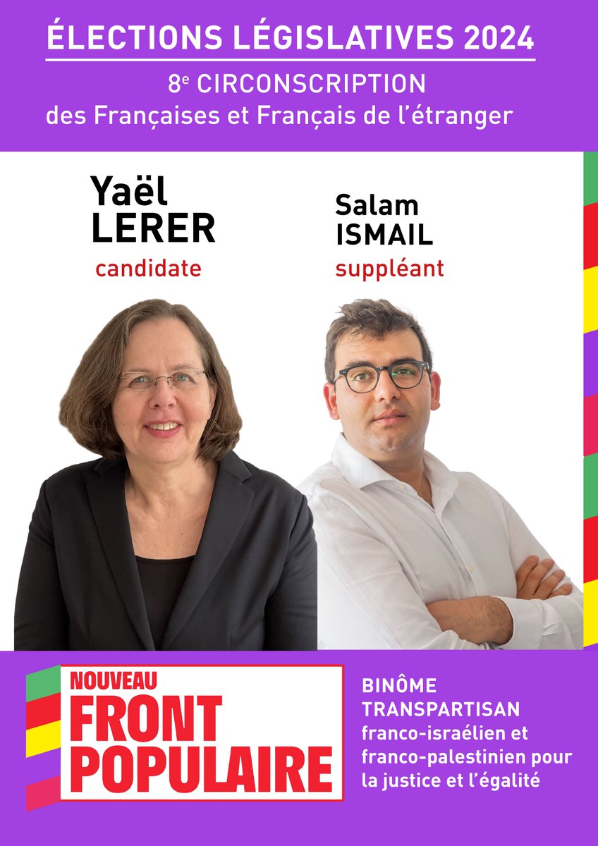 Merci pour votre soutien ! Vous pouvez maintenant nous aider à faire gagner le #NouveauFrontPopulaire ! Contactez toutes vos connaissances en #Italie, en #Grèce, en #Turquie, à #Chypre, à #Malte et en #Israël/#Palestine (les Français.e.s évidemment mais pas que) : parlez avec