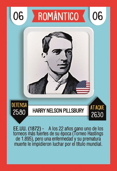 CaissaCards's tweet photo. Tal día como el 17 Junio, falleció Pillsbury (1906), un auténtico genio del ajedrez a ciegas. Caissa compenso esta pérdida en 1929 con el nacimiento este mismo día de Tigran Petrosian, campeón del Mundo. Un día señalado! https://t.co/DEXUmaBCnS