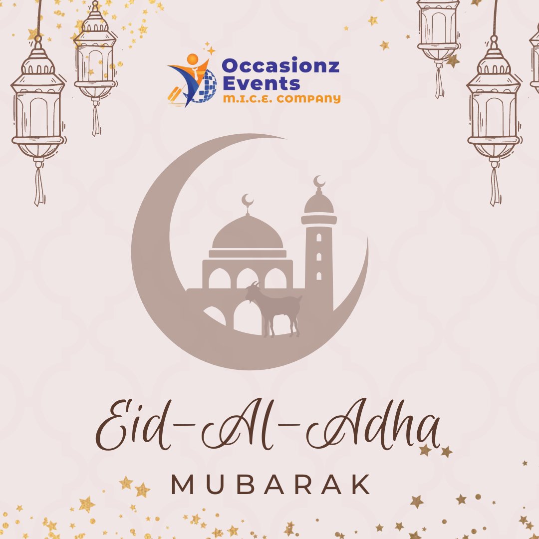 micecompanyy's tweet image. Embrace the spirit of Eid-al-Adha with Occasionz Events! Celebrate moments of unity and compassion. Let’s cherish these moments of togetherness, gratitude, and giving. Wishing you all a day filled with peace and joy.
#EidMubarak #OccasionzEvents #UnityInCelebration #EidAlAdha2024