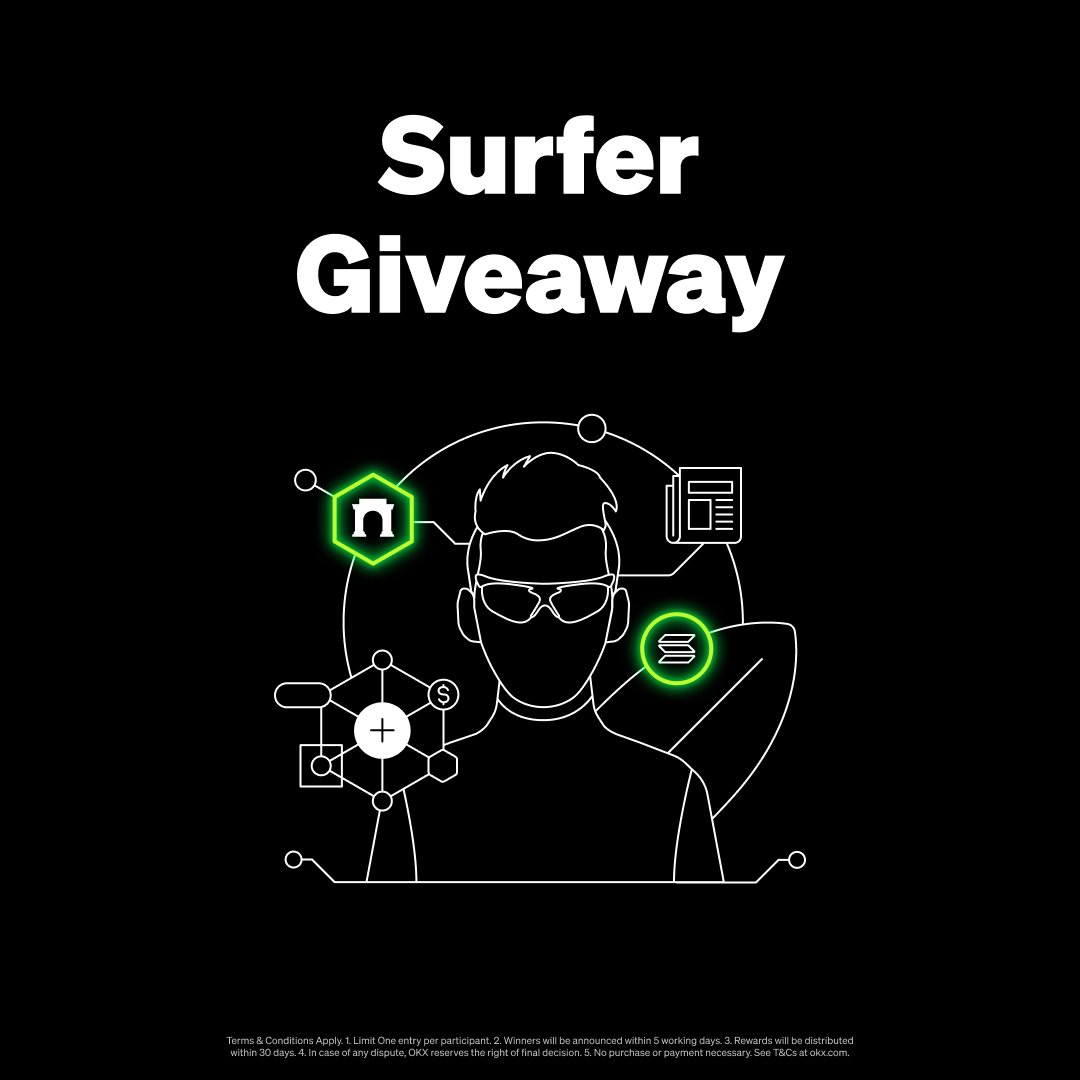 Are you riding the trends and trading on good vibes? Calling the 'Surfer' squad. 🏄‍♂️

We’re giving 2 Surfer traders 1 SOL each 🏖️

Simply:
◾️ Follow <a href="/okx/">OKX</a>
◾️ Comment #TraderVibe 
◾️ RT + Tag 3 friends

Ends: June 18 @ 5 PM UTC.