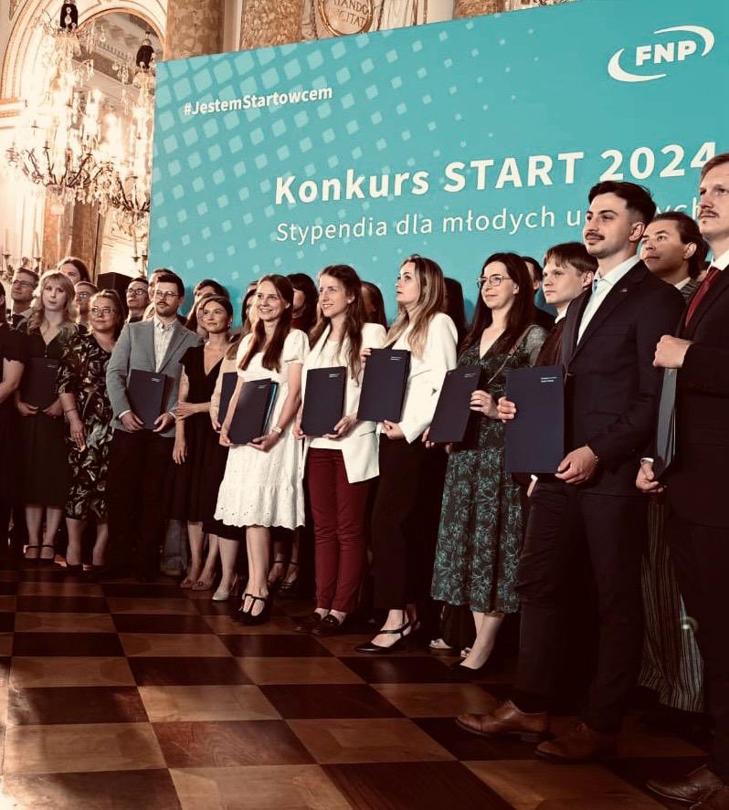 Starting summer with some great news ☀️ Our PhD student Natalia Kowalska has been awarded the prestigious START scholarship, granted by the Foundation for Polish Science, to outstanding young scientists under the age of 30. Congratulations Natalia!!! 🥳🥳🥳 #jestemStartowcem