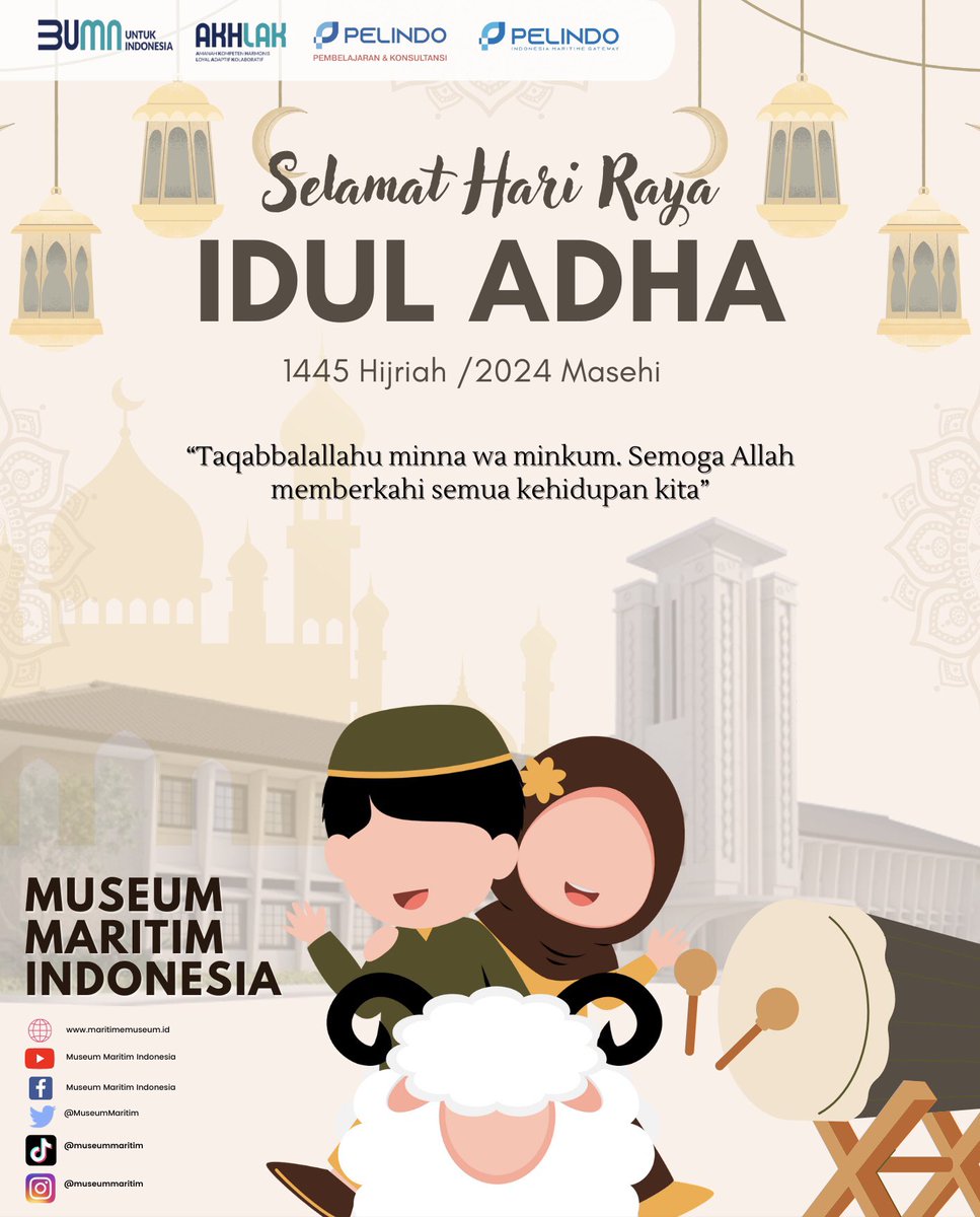 MuseumMaritim's tweet photo. Selamat Hari Raya Idul Adha 1445 H (2024 M) https://t.co/1rVtBSWQcL