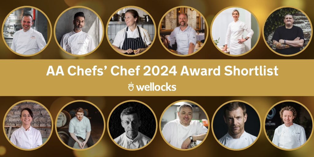 We’re excited to announce this year's AA Chefs’ Chef Award shortlist!

Sponsored by <a href="/wellocksfood/">Wellocks</a>, this award celebrates chefs across the UK for their outstanding achievements over the past year! 🎉⭐️👏

Learn more about the #AAawards shortlist here 👉 bit.ly/3wVC4ri