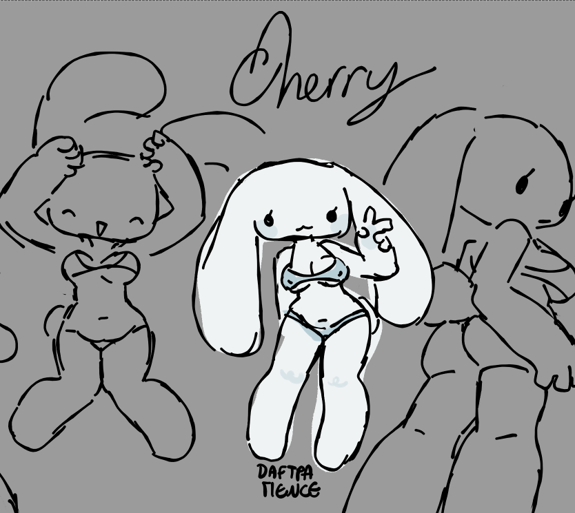 daftpp's tweet photo. bunny boy that is legally distinct from a certain white and blue dog https://t.co/ZRSrbnL7ES