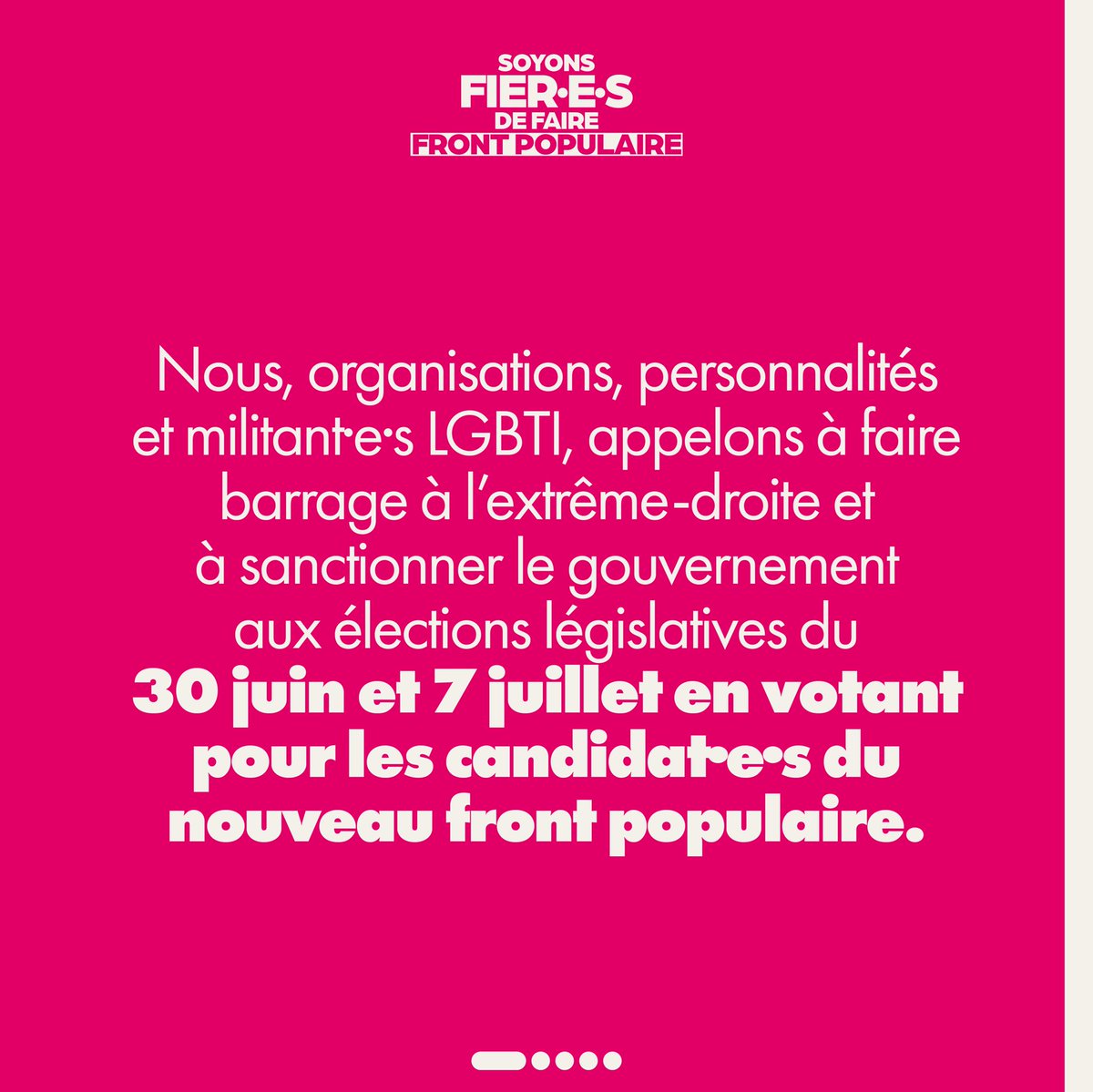 inverti_e_s's tweet image. 🏳️‍🌈 TRIBUNE – SOYONS FIER·E·S DE FAIRE FRONT POPULAIRE 🚩

✨ Plus de 350 organisations, personnalités et militant·e·s LGBTI contre l’extrême-droite et pour le nouveau #frontpopulaire ✊

✍️ Retrouvez la liste complète des signataires dans @humanite_fr 
👇🧵humanite.fr/en-debat/legis…
